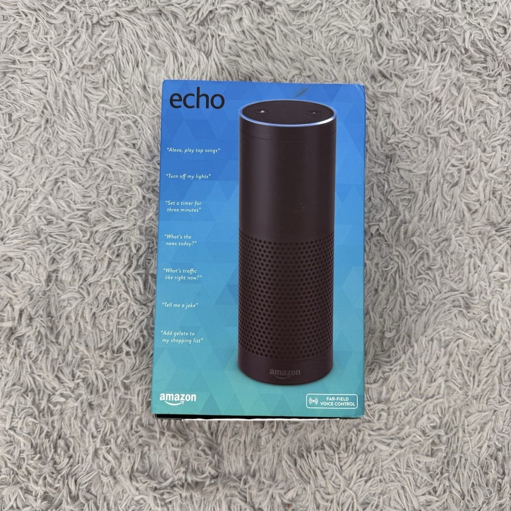 Amazon Echo 1st Generation Black Alexa Smart Speaker + Original Box